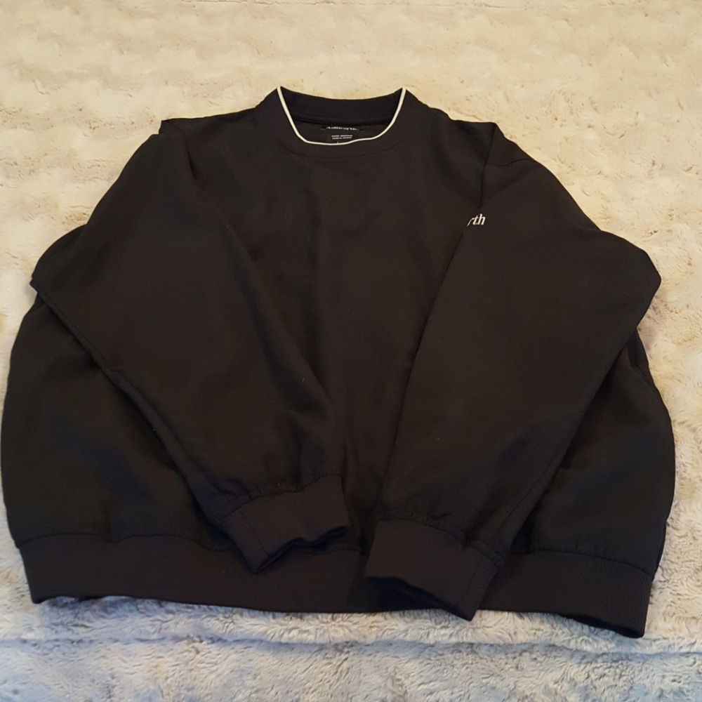 Ashworth Golf pull over sz MEDIUM black w white - Picture 1 of 5